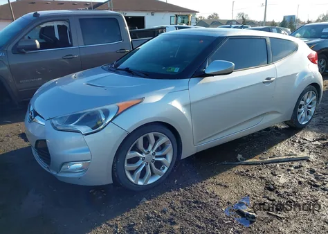 2012 Hyundai Veloster Base W/Black from USA, damaged, VIN KMHTC6AD9CU030695